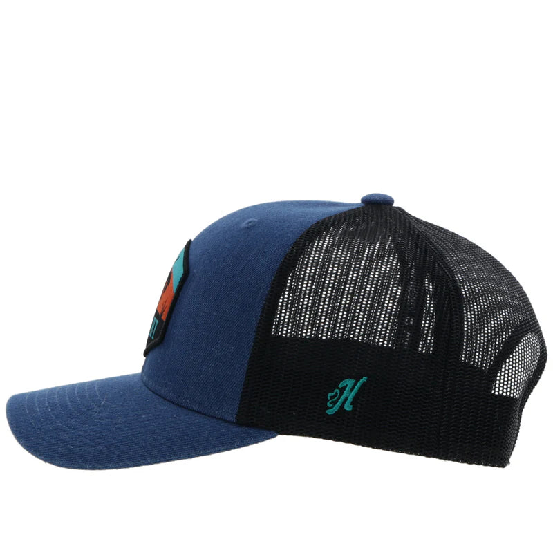 Men's "Punchy" Denim and Black Cap 5027T-DEBK