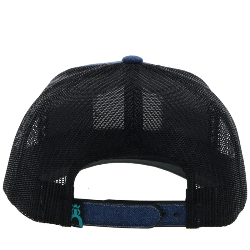 Men's "Punchy" Denim and Black Cap 5027T-DEBK