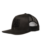 Crazy House Black on Black Trucker Cap with Stitching - Crazy House Western Wear