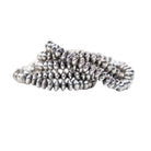 Women's West & Co 18K Gold Plated Burnished 5 Disc Bead Stretch Bracelet WC-BR11WG