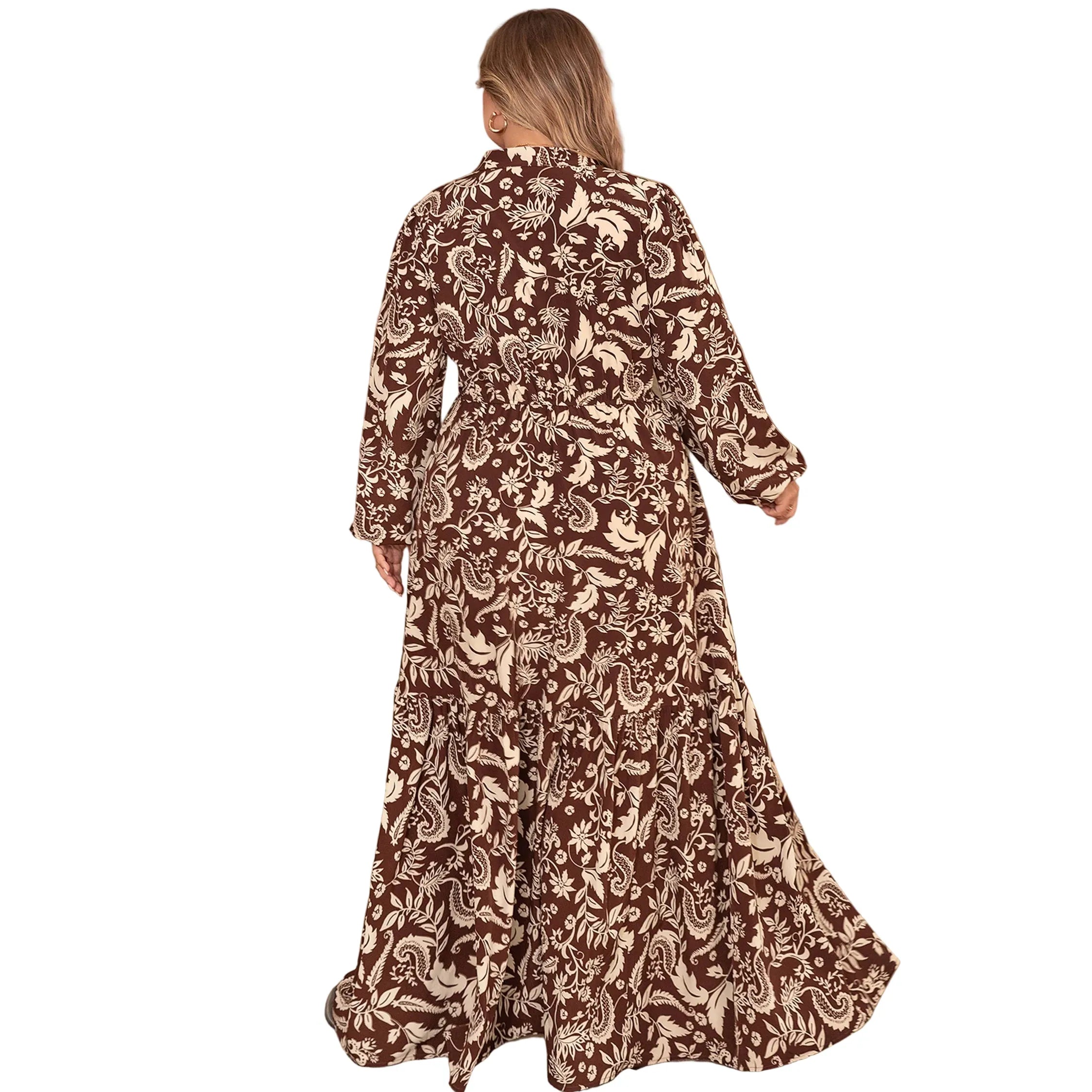 maggy london brown dress Women's Vacasun Brown Floral Maxi Dress – Crazy House Western Wear