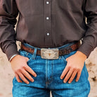 Men's Montana Silversmiths Longhorn Cattle Drive Buckle 55810