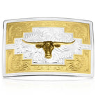 Men's Montana Silversmiths Santa Fe Sunrise Buckle With Longhorn 55910-41
