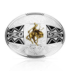 Men's Montana Silversmiths Aztec Buckle With Ranch Bucking Horse 56200-422