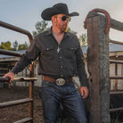 Men's Montana Silversmiths Aztec Buckle With Ranch Bucking Horse 56200-422