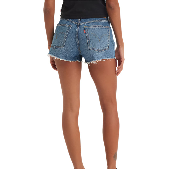 Women's Levi's 501 Original High Rise Distressed Hem Cut Off Shorts