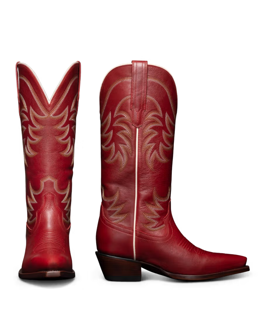 Tecovas Women's Scarlet Cowhide The Annie Snip Toe Boot W20007SCR
