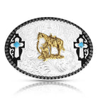 Men's Montana Silversmiths Undeniable Faith Buckle with Praying Cowboy 58610-456