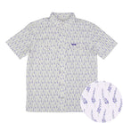 Boy's SanJac Short Sleeve Lone Star Bloom Performance Pearl Snap Shirt YTH-SS-BLBON