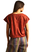Women's Suede Crop Top 