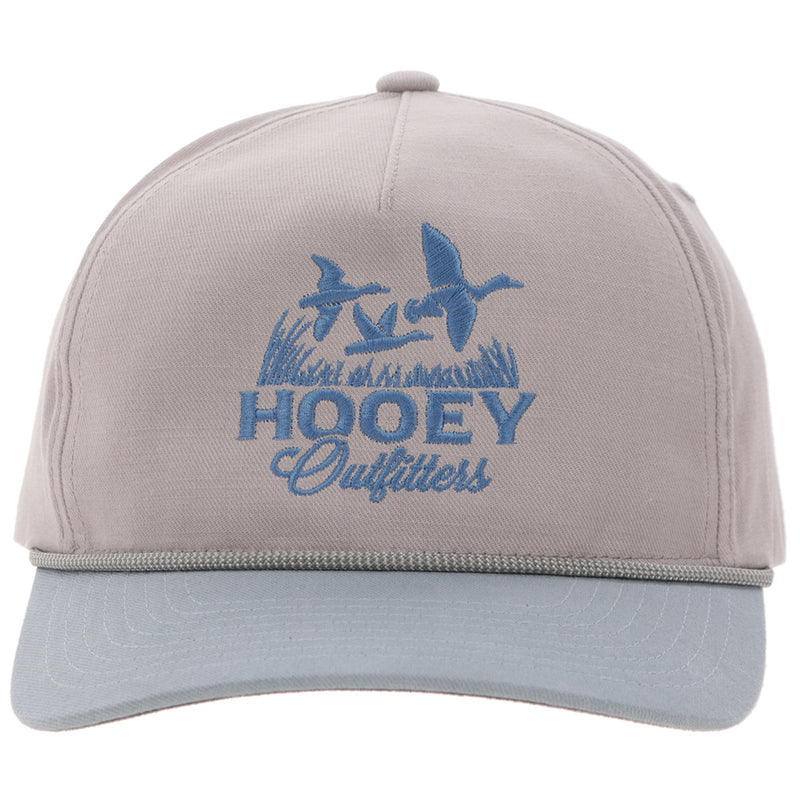 Men's Hooey Gray and Light Blue "Decoy" Cap 6030T-GYBL