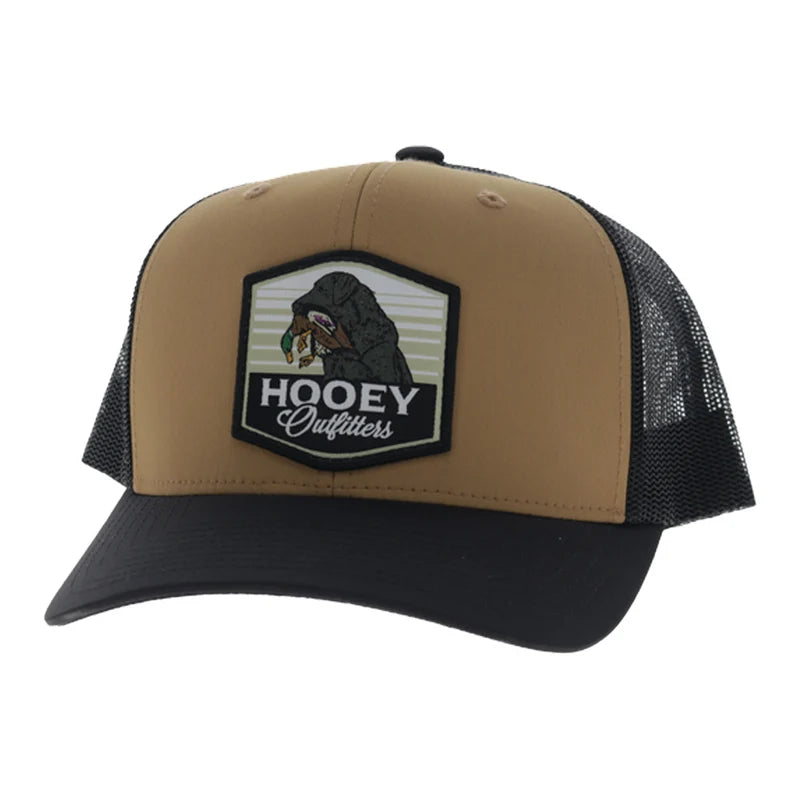 Hooey Men's Tan/Black Toller 6-Panel Trucker Snapback 6034T-TNBK