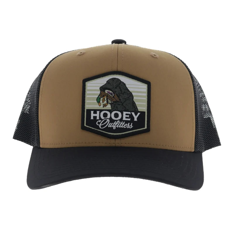 Hooey Men's Tan/Black Toller 6-Panel Trucker Snapback 6034T-TNBK
