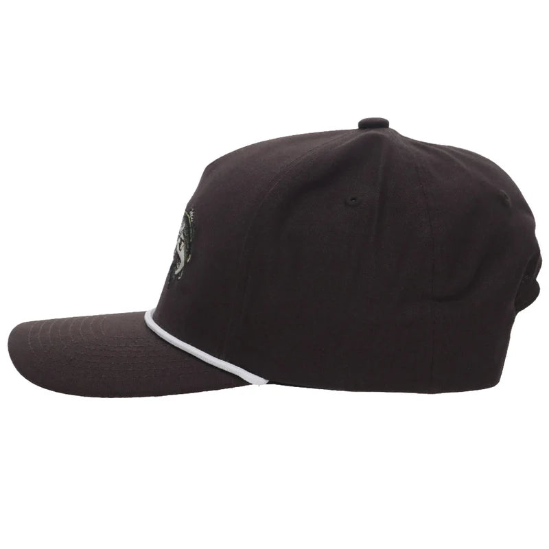 Hooey Men's Brown Bass 5-Panel Full Surround Snapback 6036T-BR