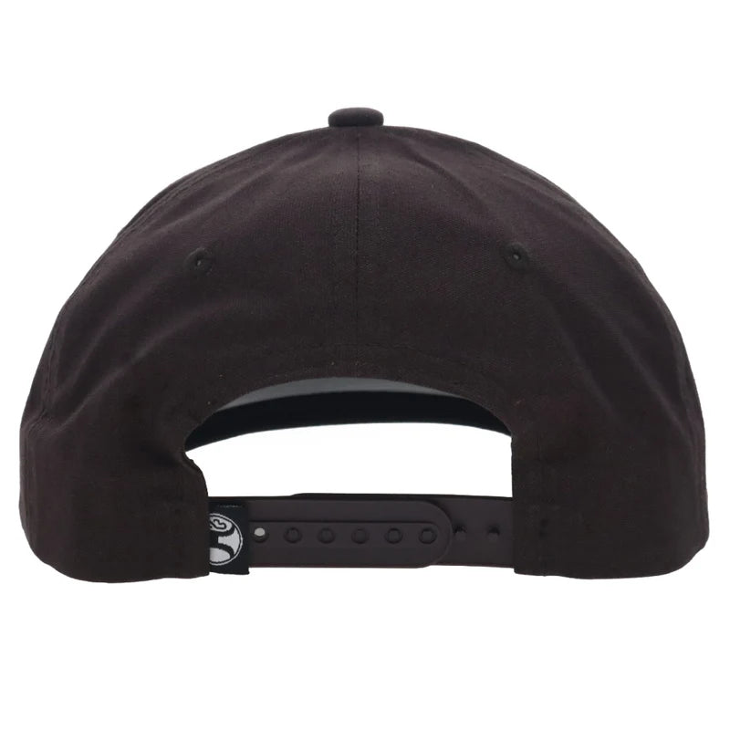 Hooey Men's Brown Bass 5-Panel Full Surround Snapback 6036T-BR