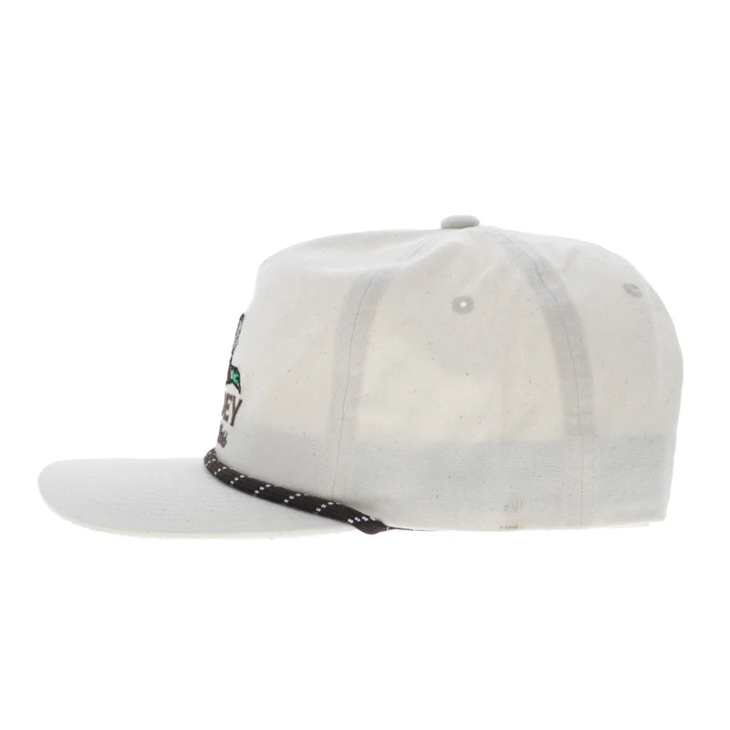 Hooey Men's Cream Mallard 5-Panel Full Surround Snapback 6038T-CR