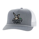 Hooey Men's Gray/White 5-Panel Trucker Snapback 6038T-GYWH