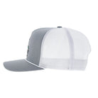 Hooey Men's Gray/White 5-Panel Trucker Snapback 6038T-GYWH