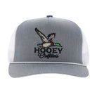 Hooey Men's Gray/White 5-Panel Trucker Snapback 6038T-GYWH