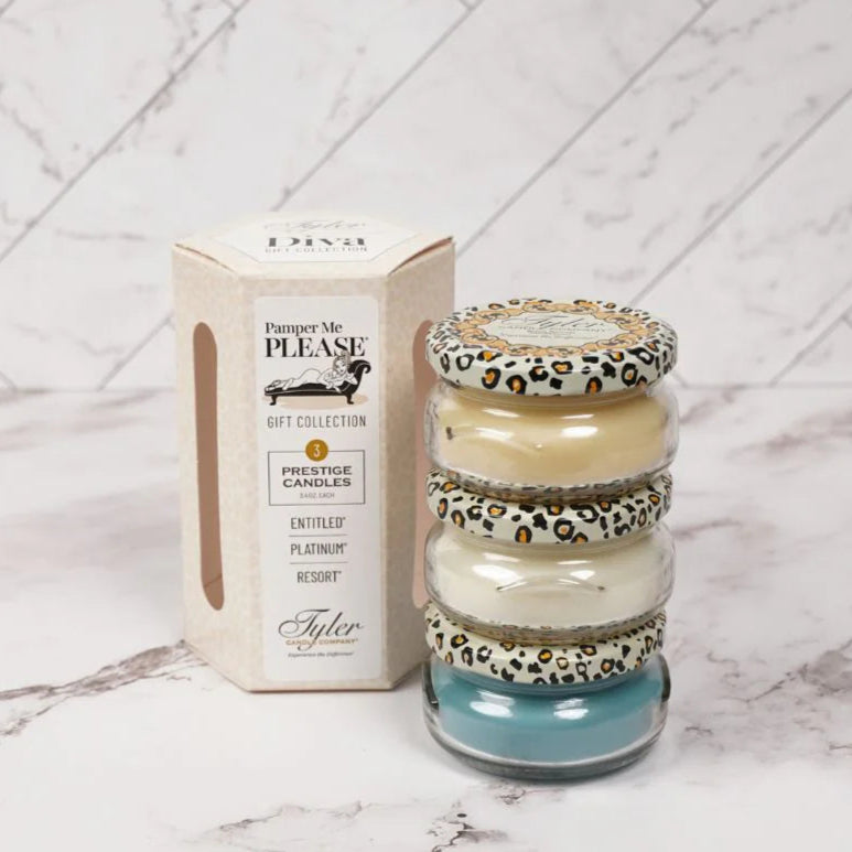 Tyler Candle Company 3 Candle Gift Set - Pamper Me Please