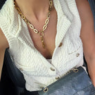 Women's Gold Plated Chain Link "Sutton" Necklace