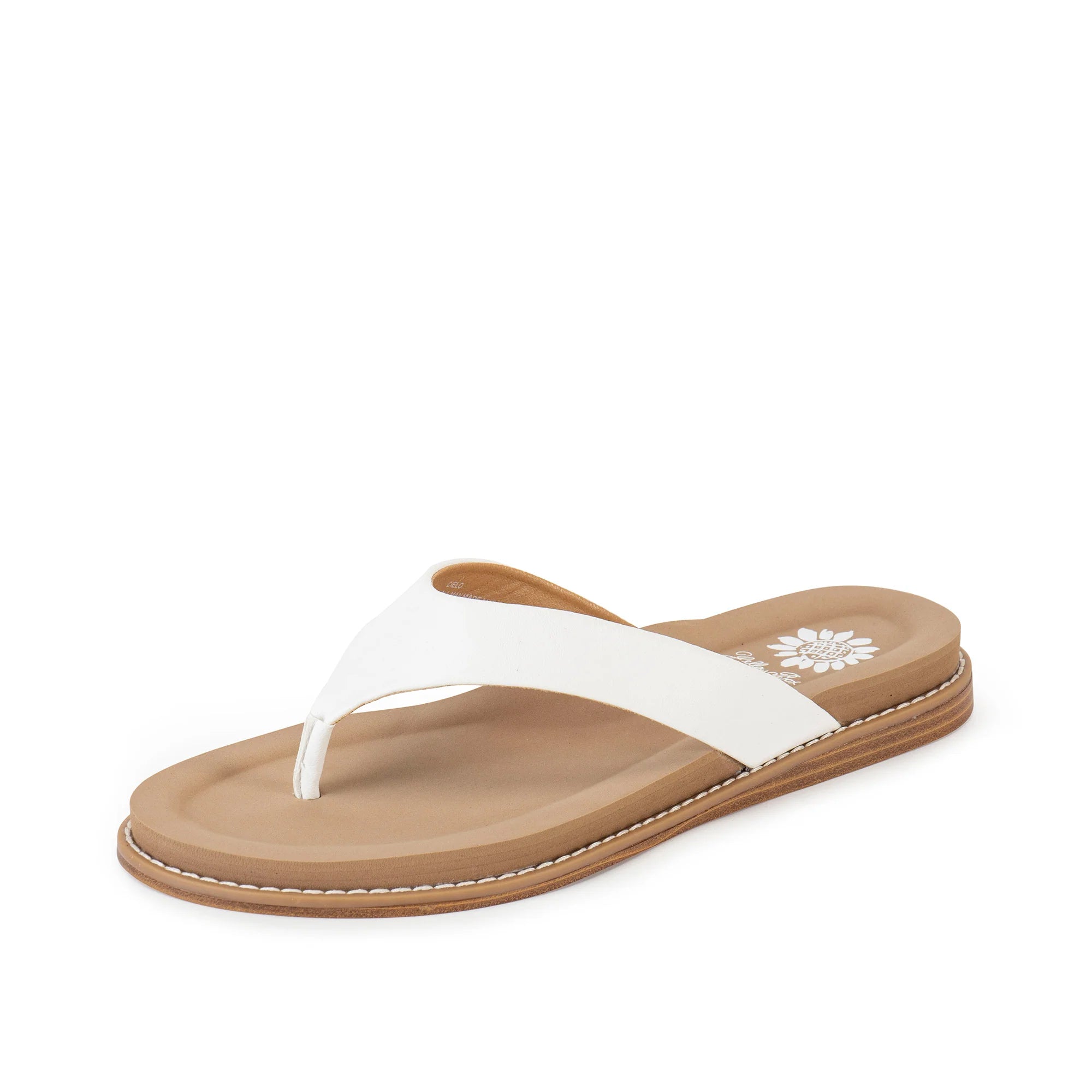 Women's Yellow Box White and Tan Cielo Sandals 66063-CIELO