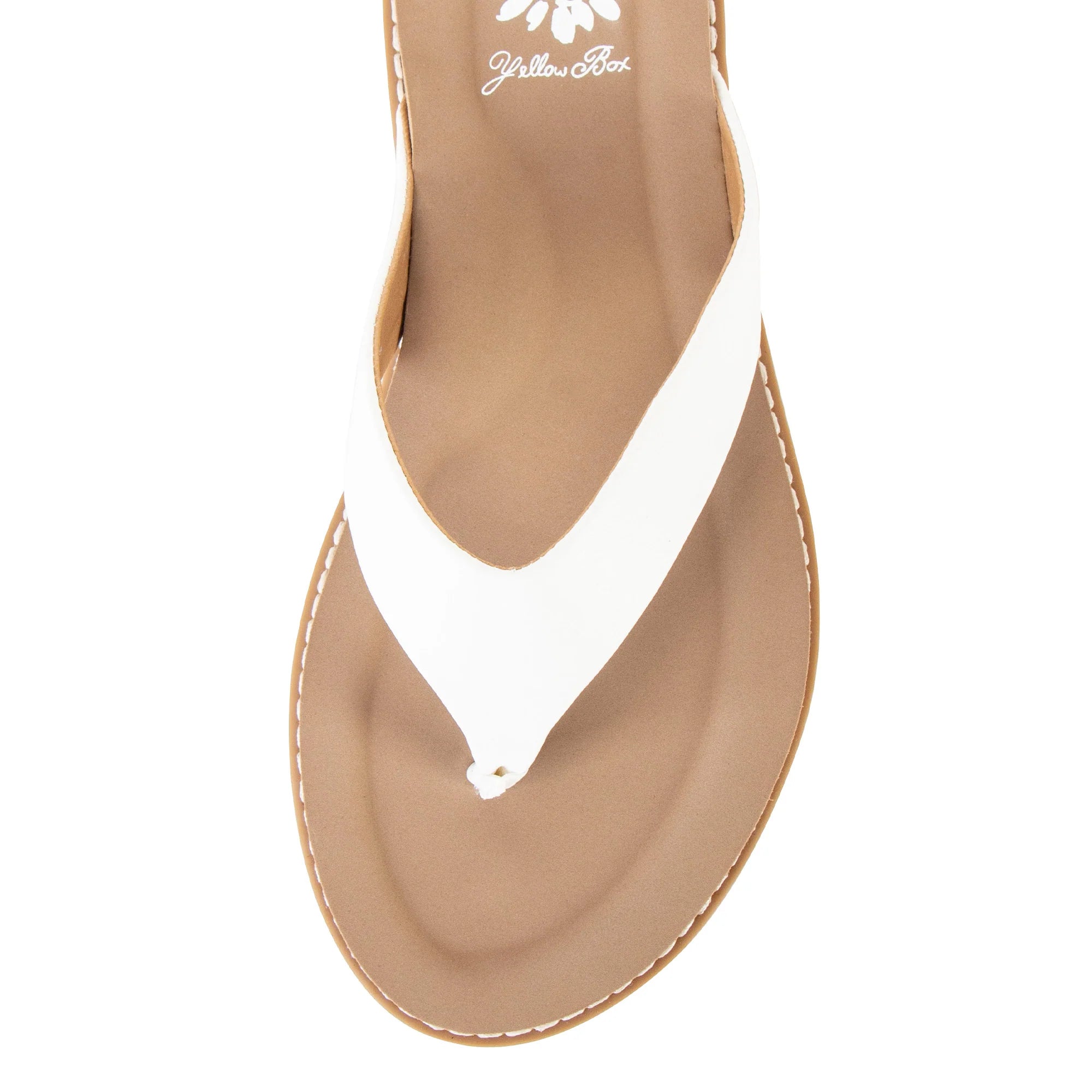 Women's Yellow Box White and Tan Cielo Sandals 66063-CIELO