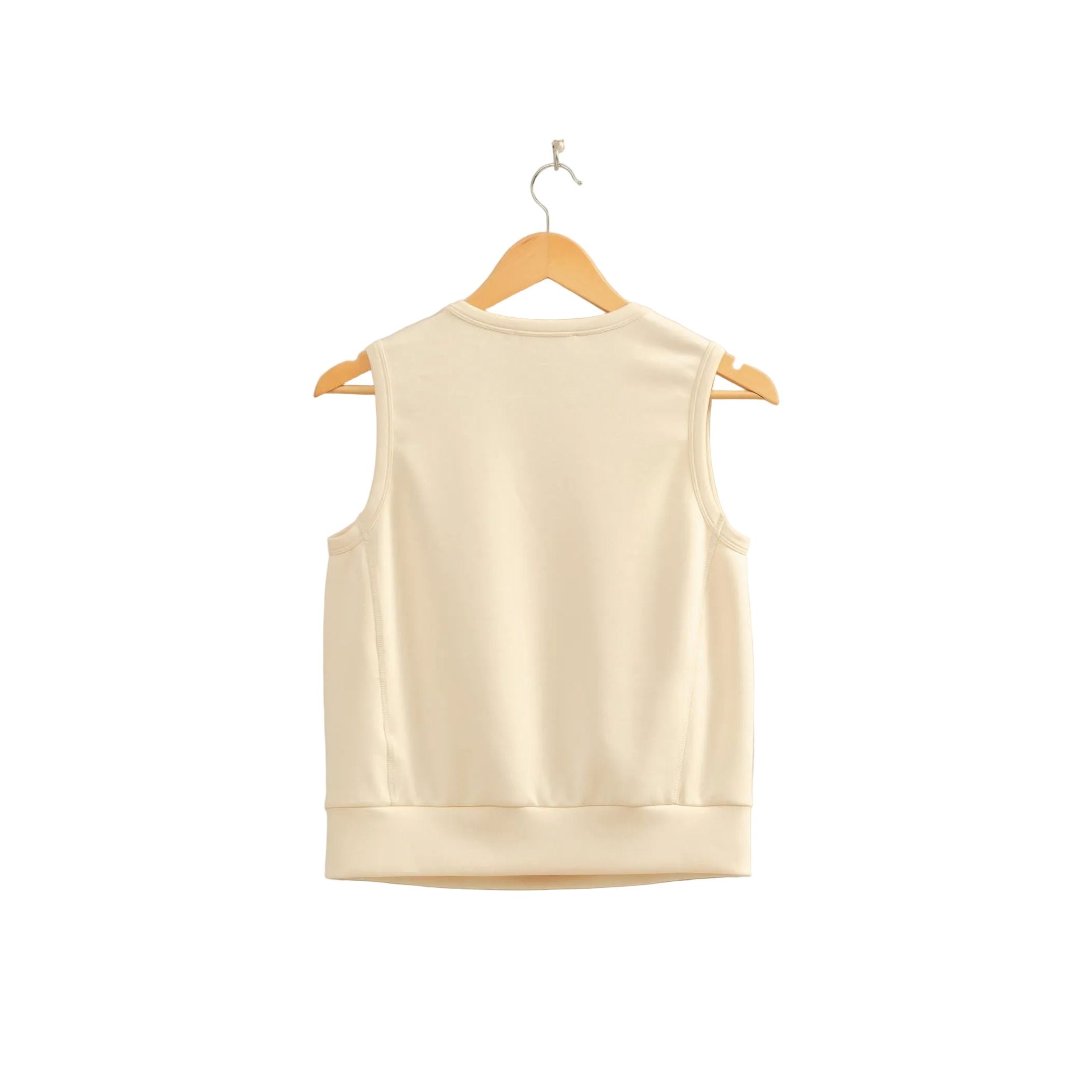 Women's Alpaca Sleeveless Crew Neck Top DZ26C709-ALP-WB