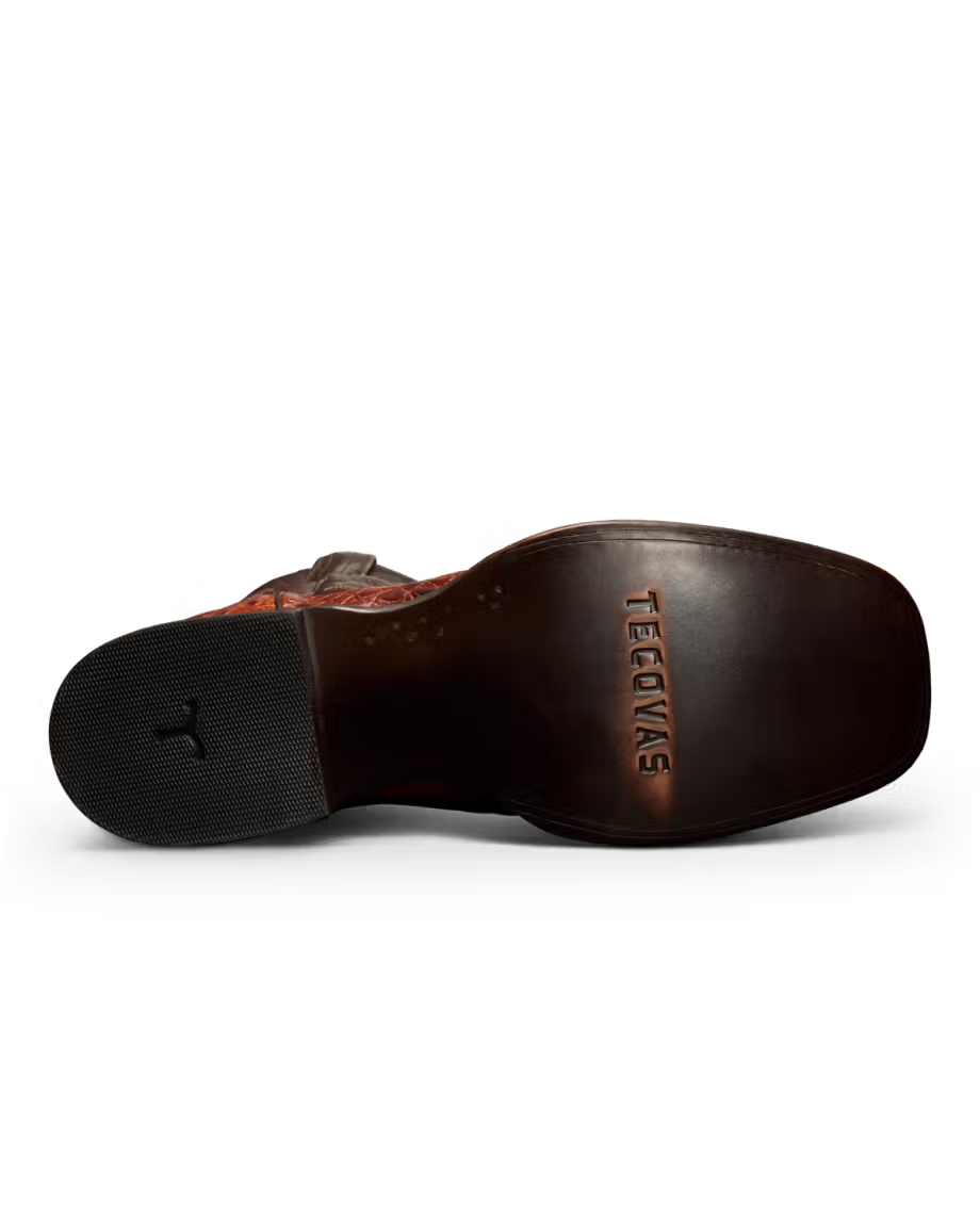 Tecovas Men's Dark Pecan Caiman The William M10069PEC