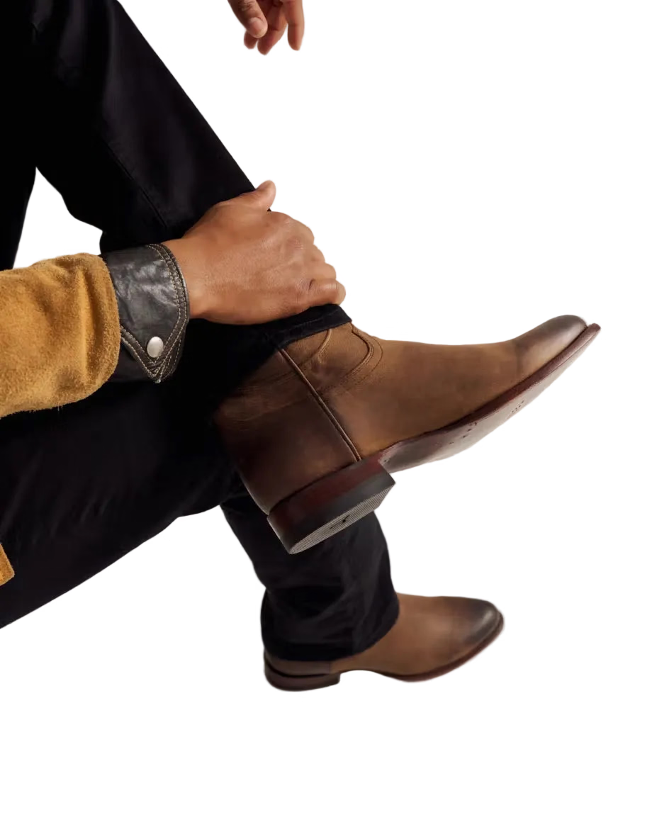 Tecovas Men's Cafe Goat The Earl Round Toe Boots M10002CAF