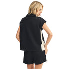 Women's Jodifl Contrast Accent Casual Top and Shorts Set H50441-SET