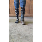 Women's Lucky Chuck Get Western Black And White Performance Boot Socks LC12-12148