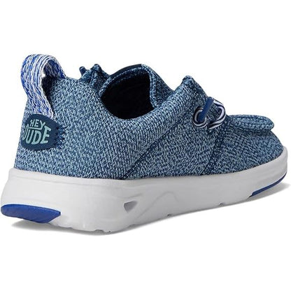 Boy's Hey Dude Wally H20 Mesh Blue Slip on Shoes 43707-4VW