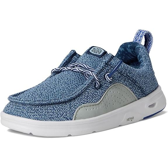 Boy's Hey Dude Wally H20 Mesh Blue Slip on Shoes 43707-4VW