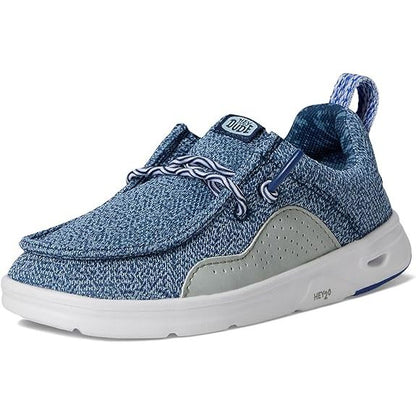 Boy's Hey Dude Wally H20 Mesh Blue Slip on Shoes 43707-4VW