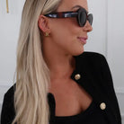 Women's Gold Water Resistant Small Gold Rolly Hoops 
