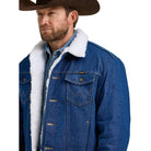 Men's Wrangler Western Sherpa Lined Denim Jacket 