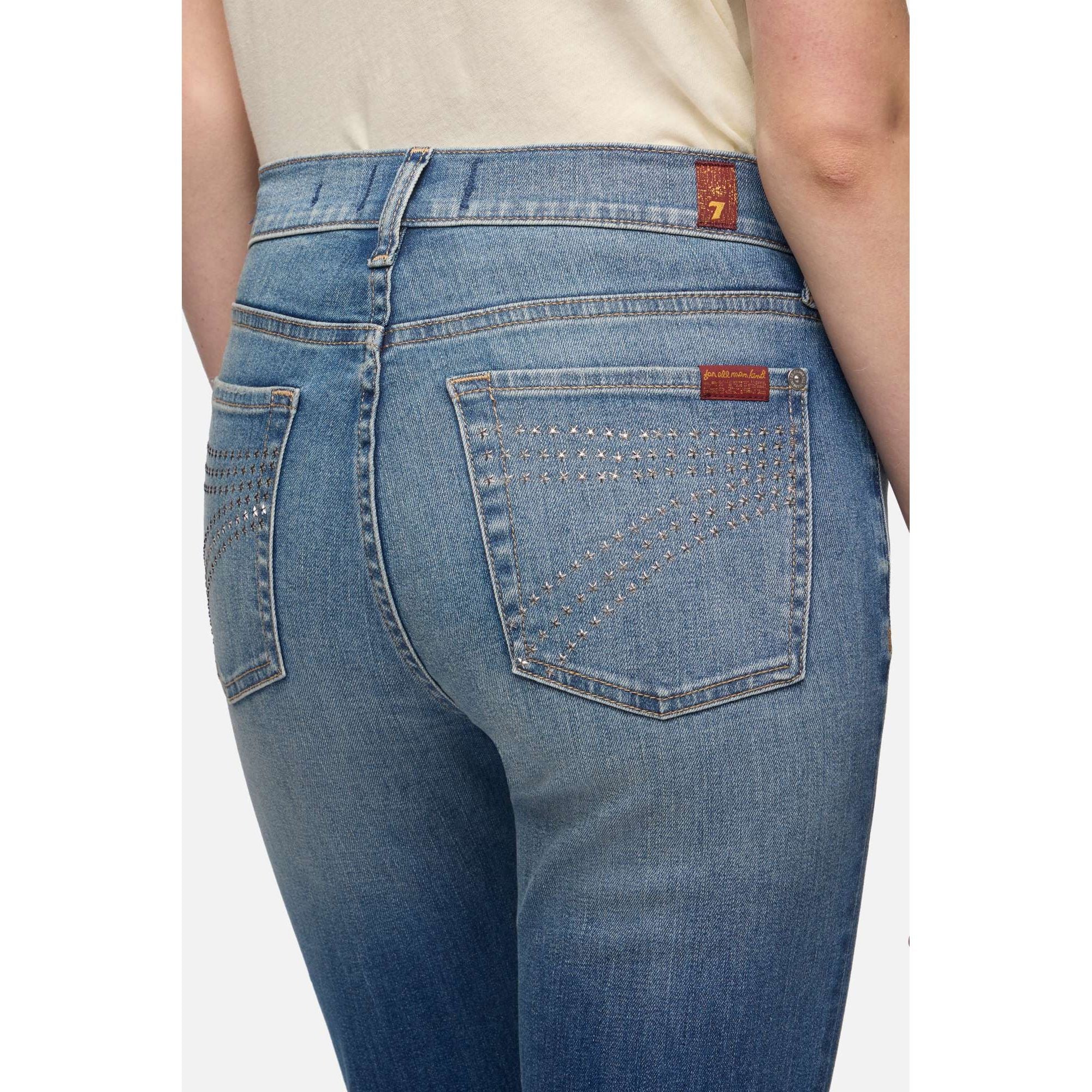 Women's Seven for All Mankind Faded Echo Dojo Slim Illusion Jeans 7U30S44A-3DD