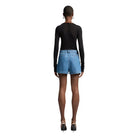 Women's Seven For All Mankind Weightless Denim Pleated Short 7UL20E38-1BB - Crazy House Western Wear