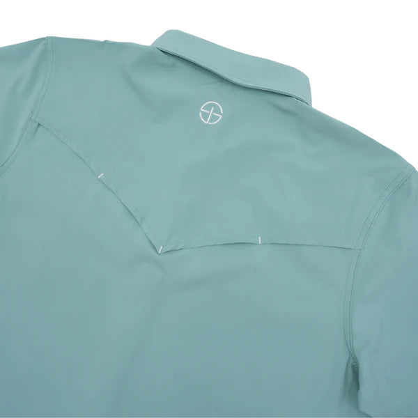 Men's San Jac Short Sleeve Mint Colored Button Up COA-SS-MINT - Crazy House Western Wear