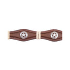 Boy's Cowboy Chrome Scalloped Belt with Rawhide Braid and Stars 815