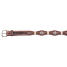 Boy's Cowboy Chrome Scalloped Belt with Rawhide Braid and Stars 815