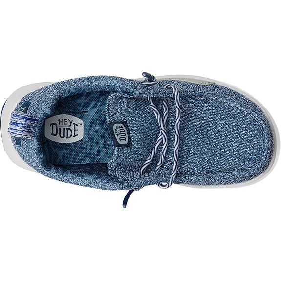 Boy's Hey Dude Wally H20 Mesh Blue Slip on Shoes 43707-4VW