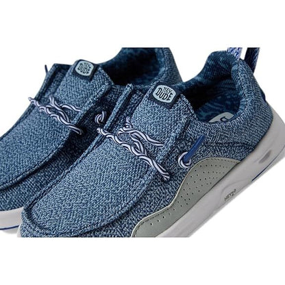 Boy's Hey Dude Wally H20 Mesh Blue Slip on Shoes 43707-4VW