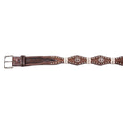 Boy's Cowboy Chrome Brown Cross Gallop Belt 855