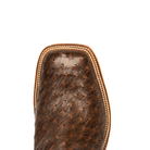 Anderson Bean Kango Tobacco Full Quill Ostrich with 13" Black Glove Top - Crazy House Western Wear