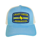 Light Blue Snapback with Outfitter Patch - Crazy House Western Wear