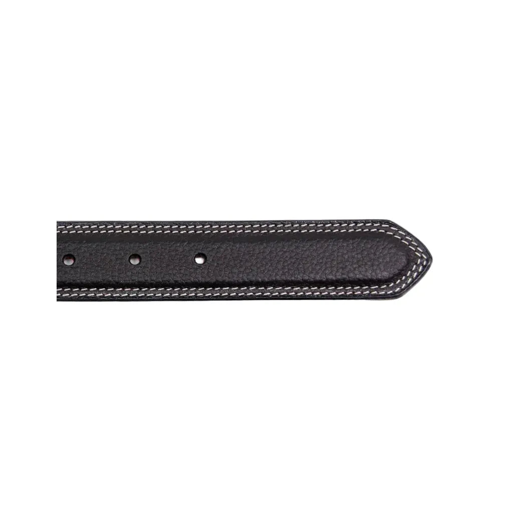 Boy's Cowboy Chrome Black Rawhide Remuda Belt 881