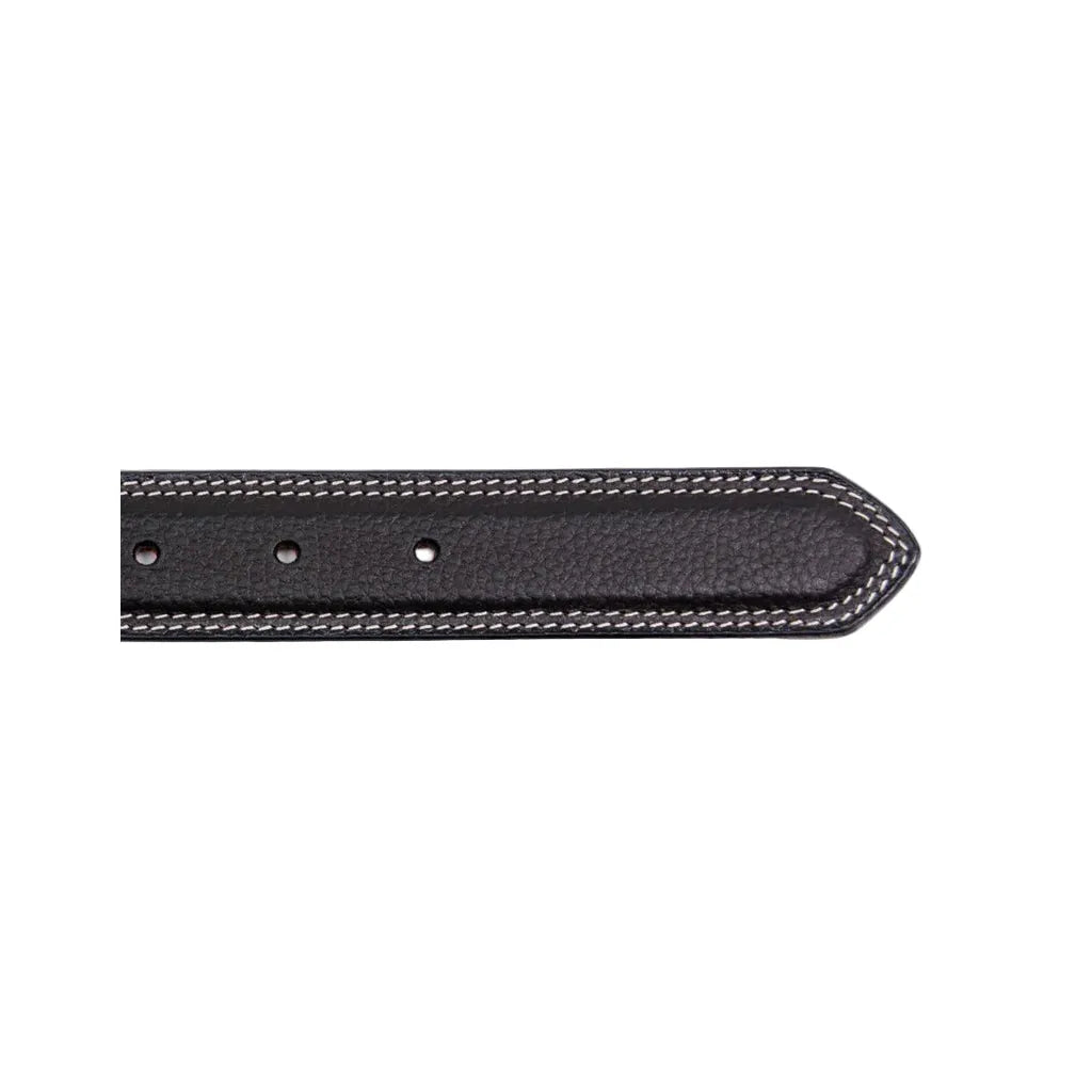 Boy's Cowboy Chrome Black Rawhide Remuda Belt 881