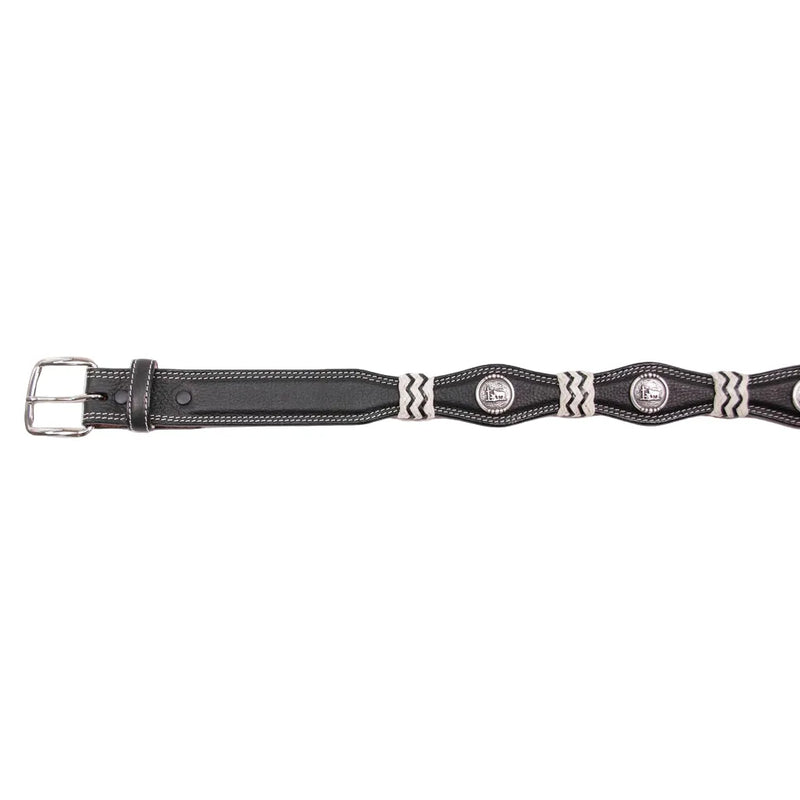 Boy's Cowboy Chrome Black Rawhide Remuda Belt 881